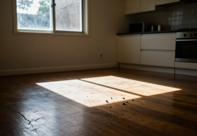 Termite damage in a Prestons home before treatment